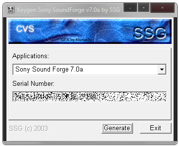 sound forge 7 keygen